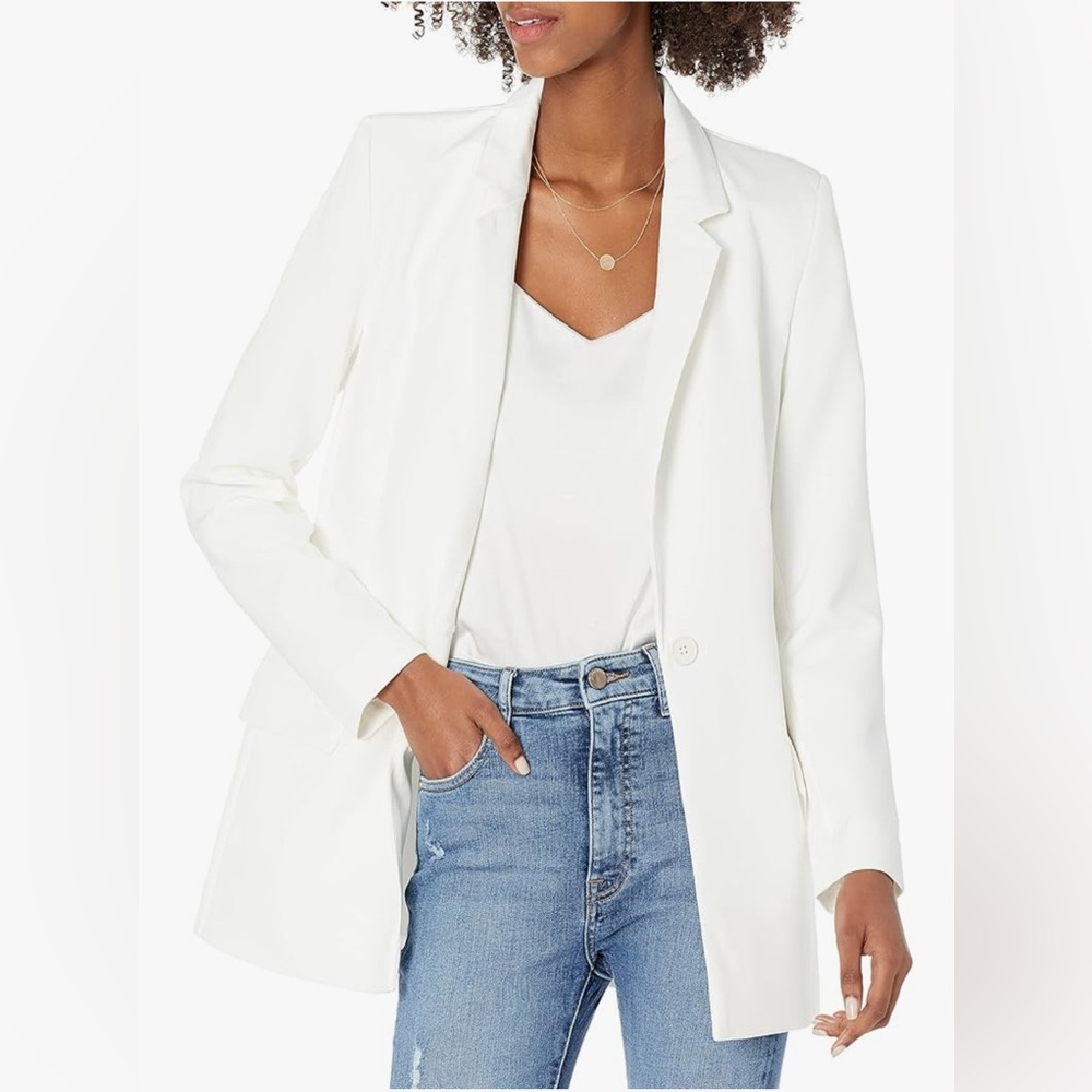 Elegant White Women's Blazer